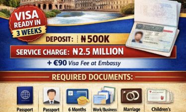 EUROPE TOURIST VISA AVAILABLE