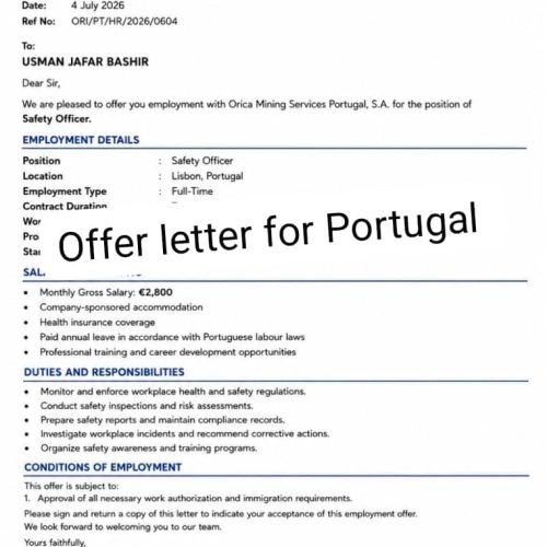 PORTUGAL SPONSORSHIP PROGRAM AVAILABLE