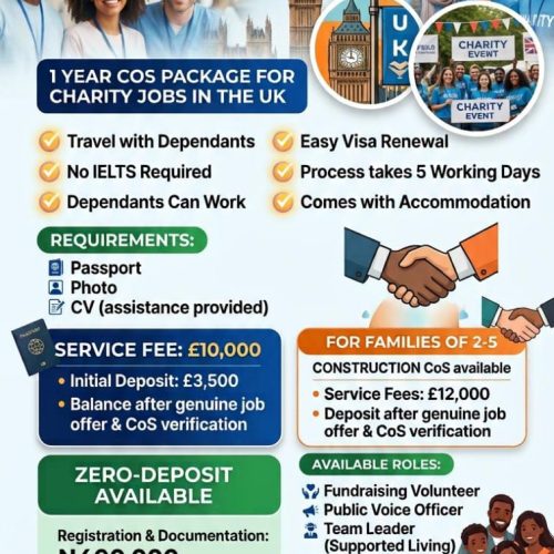 UK CHARITY WORK OPPORTUNITY