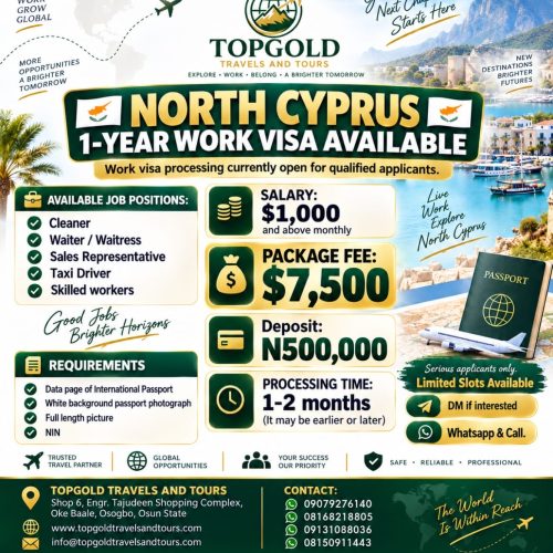 NORTH CYRUS 1 YEARS VISA AVAILABLE
